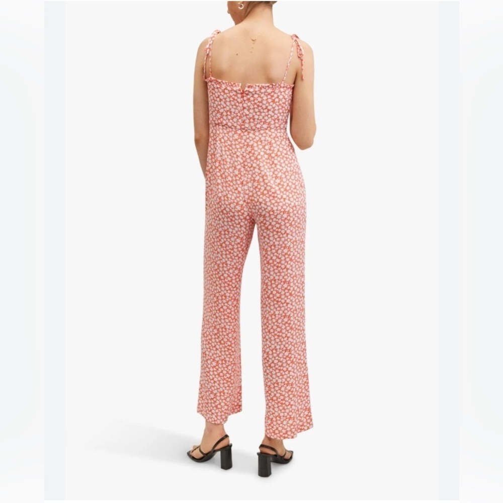 MNG Floral Pink Jumpsuit M - Picture 2 of 15